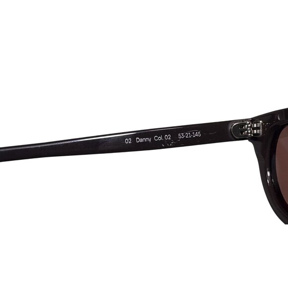 Gince Goods Danny Small Sunglasses in Chocolate Brown/Burgundy